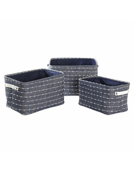 Set de basket DKD Home Decor 38 x 28 x 25 cm Polyester