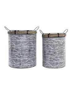 Set de basket DKD Home Decor Corde Fer (52 x 42 x 58 cm)