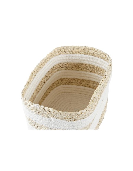 Panier DKD Home Decor 28 x 20 x 18 cm Fibre naturelle