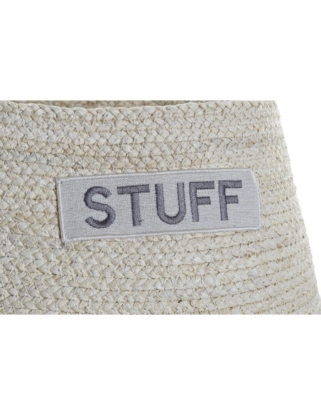 Set de basket DKD Home Decor Fibre naturelle (40 x 40 x 38 cm)