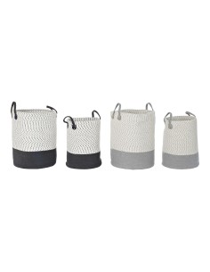 Set de basket DKD Home Decor 40 x 40 x 52 cm (2 Unités)