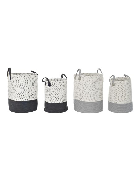 Set de basket DKD Home Decor 40 x 40 x 52 cm (2 Unités)