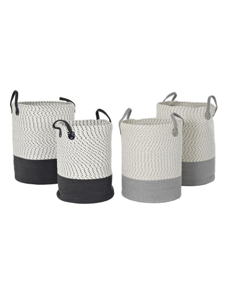 Set de basket DKD Home Decor 40 x 40 x 52 cm (2 Unités)