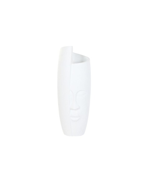 Cache-pot Home ESPRIT Blanc Magnésium Moderne Visage 33 x 33 x 72 cm