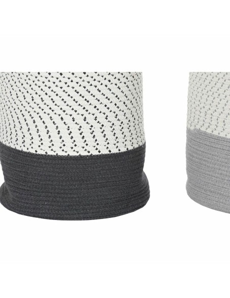 Set de basket DKD Home Decor 40 x 40 x 52 cm (2 Unités)