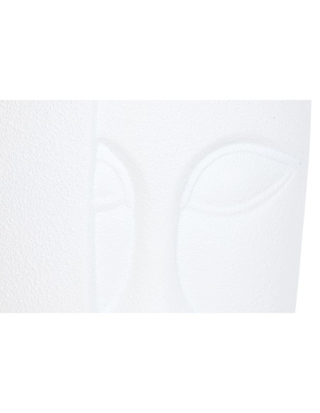 Cache-pot Home ESPRIT Blanc Magnésium Moderne Visage 33 x 33 x 72 cm