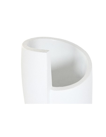 Cache-pot Home ESPRIT Blanc Magnésium Moderne Visage 33 x 33 x 72 cm