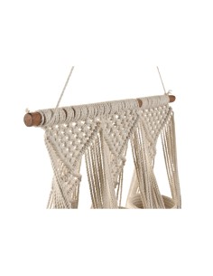 Cache-pot Home ESPRIT Coton Bois Urbaine 46 x 2 x 93 cm 2