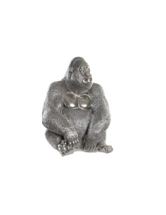 Figurine Décorative DKD Home Decor Argenté Colonial Gorille 46 x 40 x 61 cm