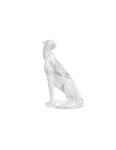 Figurine Décorative DKD Home Decor Gris Blanc Léopard Résine Marbre (25 x 18 x 41 cm)