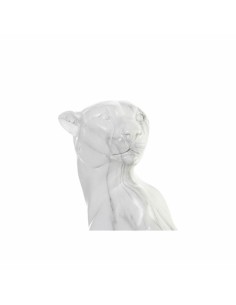 Figurine Décorative DKD Home Decor Gris Blanc Léopard Résine Marbre (25 x 18 x 41 cm) 2