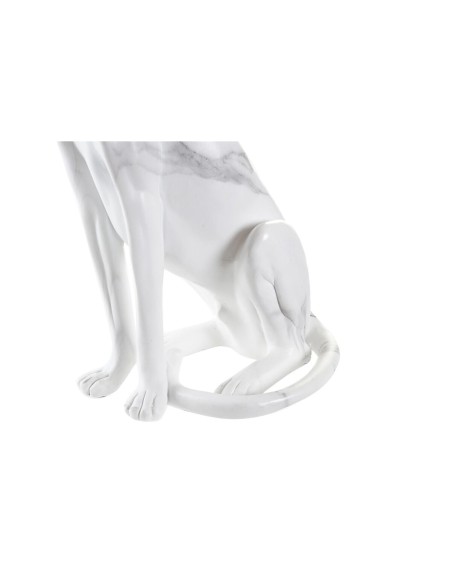 Figurine Décorative DKD Home Decor Gris Blanc Léopard Résine Marbre (25 x 18 x 41 cm)