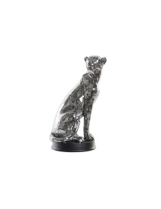 Figurine Décorative DKD Home Decor Argenté Léopard Résine (19,5 x 16 x 31,5 cm)