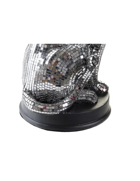 Figurine Décorative DKD Home Decor Argenté Léopard Résine (19,5 x 16 x 31,5 cm)
