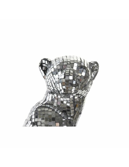 Figurine Décorative DKD Home Decor Argenté Léopard Résine (19,5 x 16 x 31,5 cm)