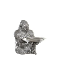 Figurine Décorative DKD Home Decor Argenté Colonial Gorille 38 x 55 x 52 cm