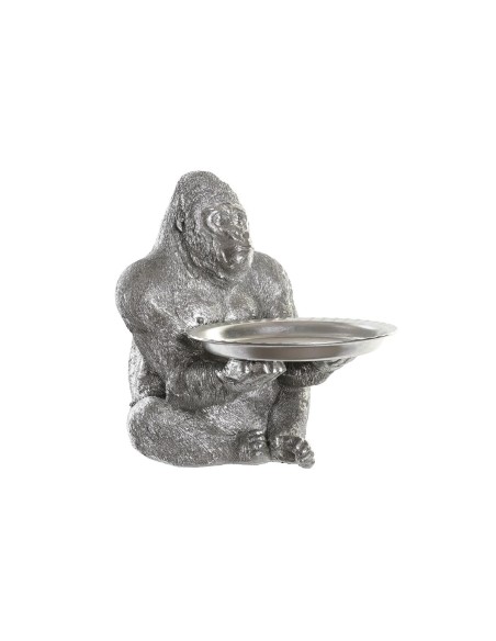 Figurine Décorative DKD Home Decor Argenté Colonial Gorille 38 x 55 x 52 cm