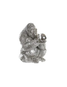 Figurine Décorative DKD Home Decor Argenté Colonial Gorille 38,5 x 33 x 43,5 cm