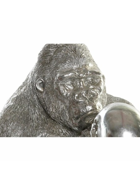 Figurine Décorative DKD Home Decor Argenté Colonial Gorille 38,5 x 33 x 43,5 cm
