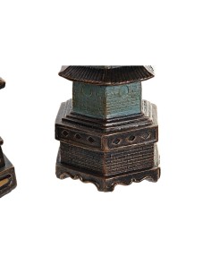 Figurine Décorative DKD Home Decor 15 x 17 x 50 cm Turquoise Oriental (2 Unités) 2