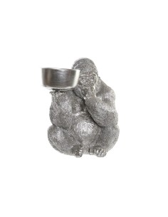 Figurine Décorative DKD Home Decor Argenté Résine Gorille (32 x 26,5 x 36 cm)