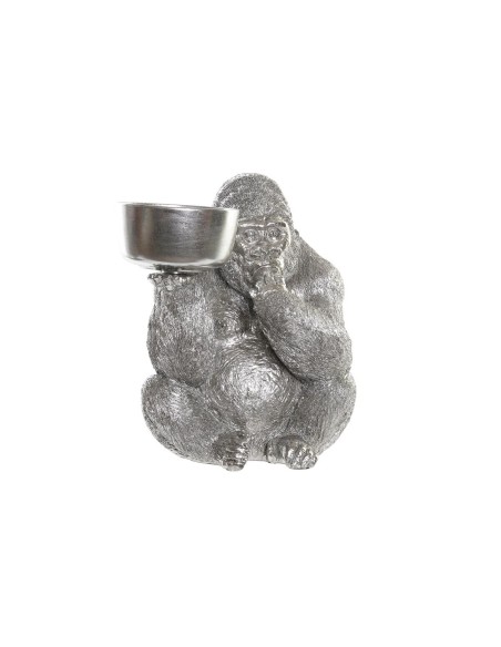 Figurine Décorative DKD Home Decor Argenté Résine Gorille (32 x 26,5 x 36 cm)