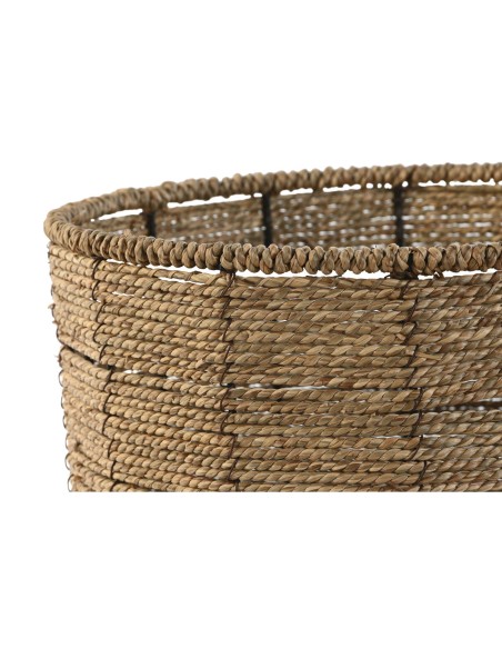 Set de pots de fleurs Home ESPRIT Marron Fibre Tropical 31 x 31 x 24 cm