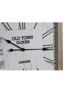 Horloge Murale DKD Home Decor Blanc Naturel Fer Bois MDF 60 x 4,5 x 75 cm (2 Unités) 2