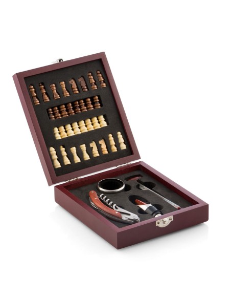 Ensemble d'Accessoires à Vin et Échecs InnovaGoods 37 Pièces