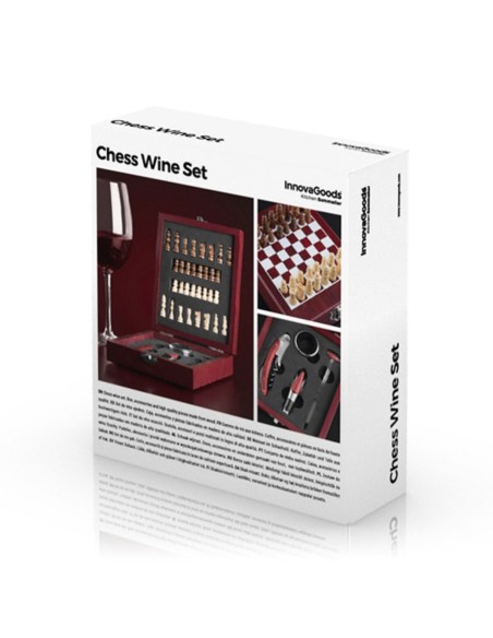 Ensemble d'Accessoires à Vin et Échecs InnovaGoods 37 Pièces