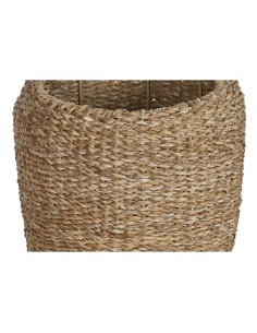 Set de pots de fleurs Home ESPRIT Naturel Métal Fibre naturelle Bali 43 x 43 x 70 cm (3 Pièces) 2