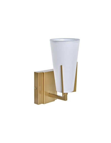 Applique DKD Home Decor 25W Doré Métal Polyester Blanc 220 V (12 x 14 x 25 cm)