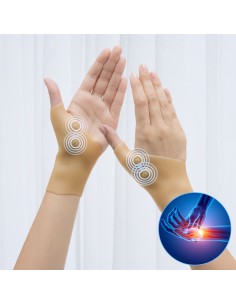Protège-poignets de Compression avec Points Magnétiques Imontic InnovaGoods 2 Unités