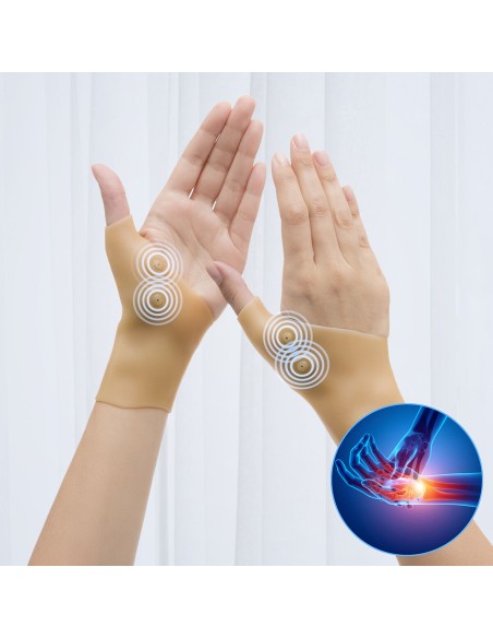 Protège-poignets de Compression avec Points Magnétiques Imontic InnovaGoods 2 Unités