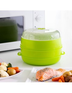 Cuiseur-Vapeur Double pour Micro-Ondes Codowave InnovaGoods
