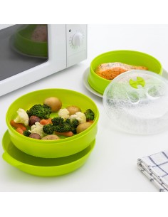 Cuiseur-Vapeur Double pour Micro-Ondes Codowave InnovaGoods 2