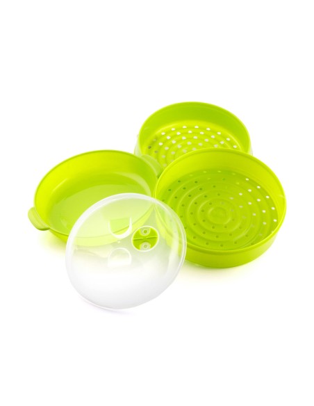 Cuiseur-Vapeur Double pour Micro-Ondes Codowave InnovaGoods