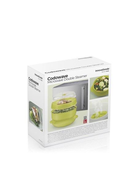 Cuiseur-Vapeur Double pour Micro-Ondes Codowave InnovaGoods