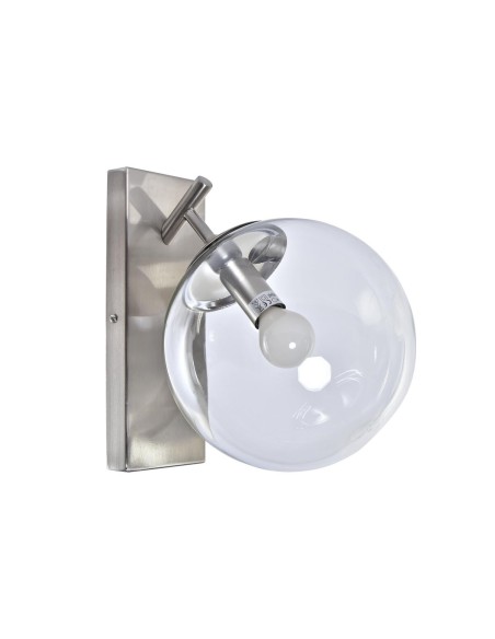 Applique DKD Home Decor 25W Verre Argenté Métal 220 V (20 x 25 x 27 cm)
