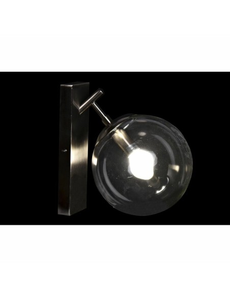 Applique DKD Home Decor 25W Verre Argenté Métal 220 V (20 x 25 x 27 cm)