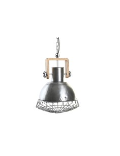 Suspension DKD Home Decor Argenté Marron Argent 50 W (31 x 31 x 44 cm)