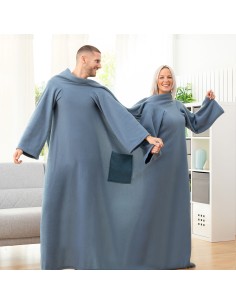 Couverture à Manche Double avec Poche Centrale Doublanket InnovaGoods