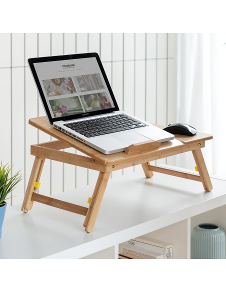 Table pliante d'appoint en bambou Lapwood InnovaGoods