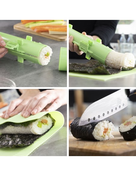 Set de sushi avec recettes Suzooka InnovaGoods 3 Pièces