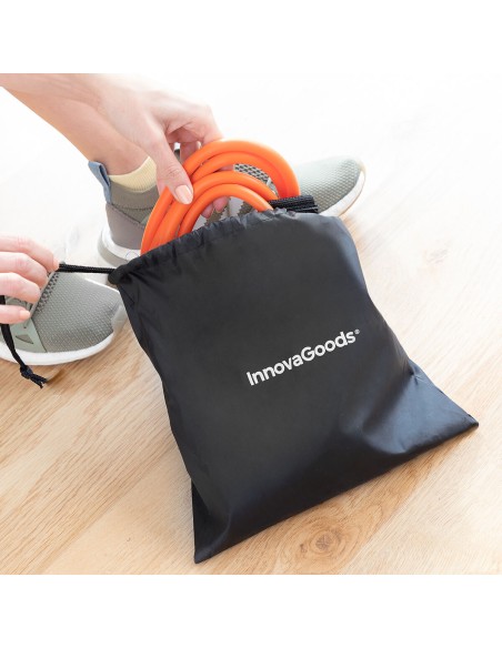 Ceinture avec bandes de résistance pour les fessiers et guide d'exercices Bootrainer InnovaGoods