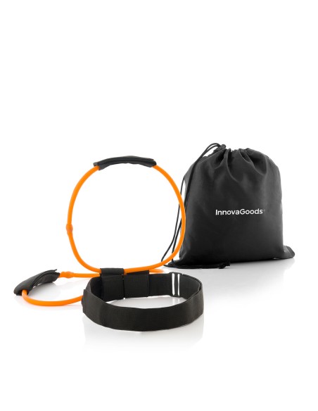Ceinture avec bandes de résistance pour les fessiers et guide d'exercices Bootrainer InnovaGoods