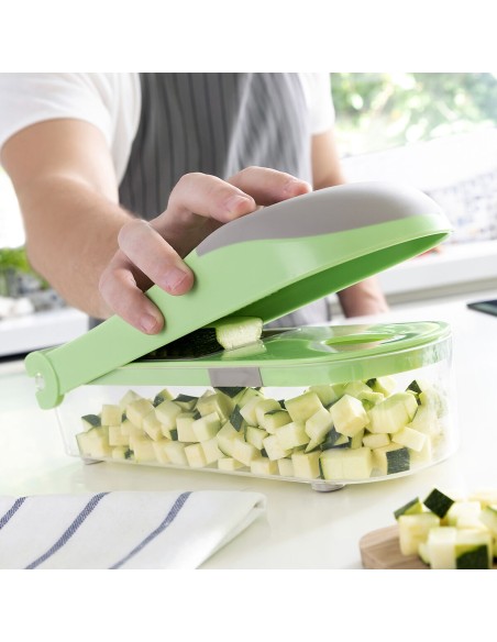 Coupe-Légumes, Râpe et Mandoline avec Recettes et Accessoires 7 en 1 Choppie Expert InnovaGoods