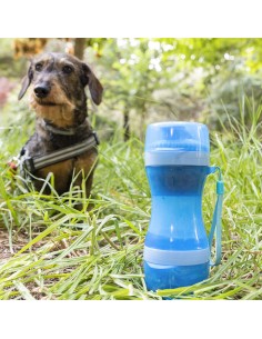 Bouteille avec Distributeur d'Eau et d'Aliments pour Animaux2 en 1 Pettap InnovaGoods