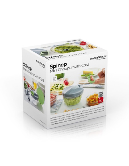 Mini-Hachoir Manuel avec Cordon Spinop InnovaGoods