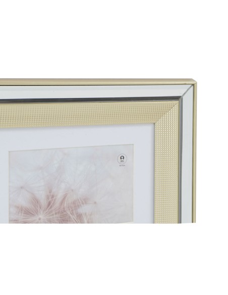 Cadre photo DKD Home Decor Doré Argenté Aluminium Verre polystyrène Traditionnel 47 x 2 x 40 cm (2 Unités)